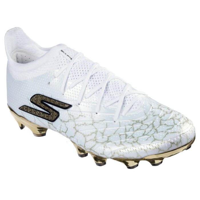 Skechers Skx_01 Diamond Firm Ground Football Boots – White/Gold – view 3