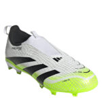 adidas Predator 3 Junior Firm Ground Football Boots – White/Blk/Lemon – view 3