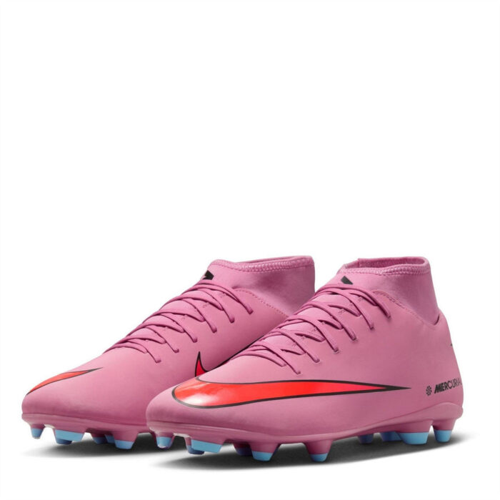 Nike Mercurial Superfly 10 Firm Ground Football Boots – Pink/Black – view 8