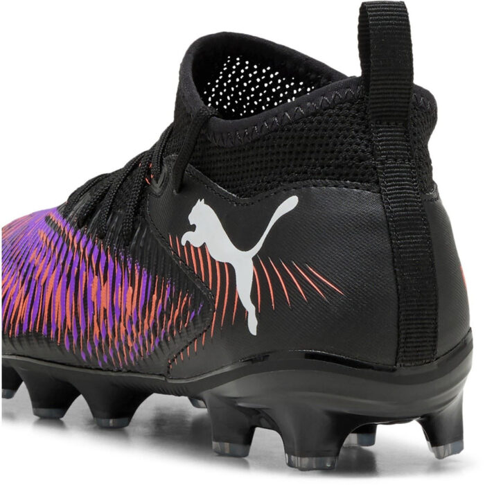 Puma Future 8 Junior Firm Ground Football Boots – Black/Purple – view 5