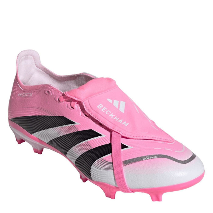 adidas Predator Firm Ground Football Boots – Pink/White – view 3