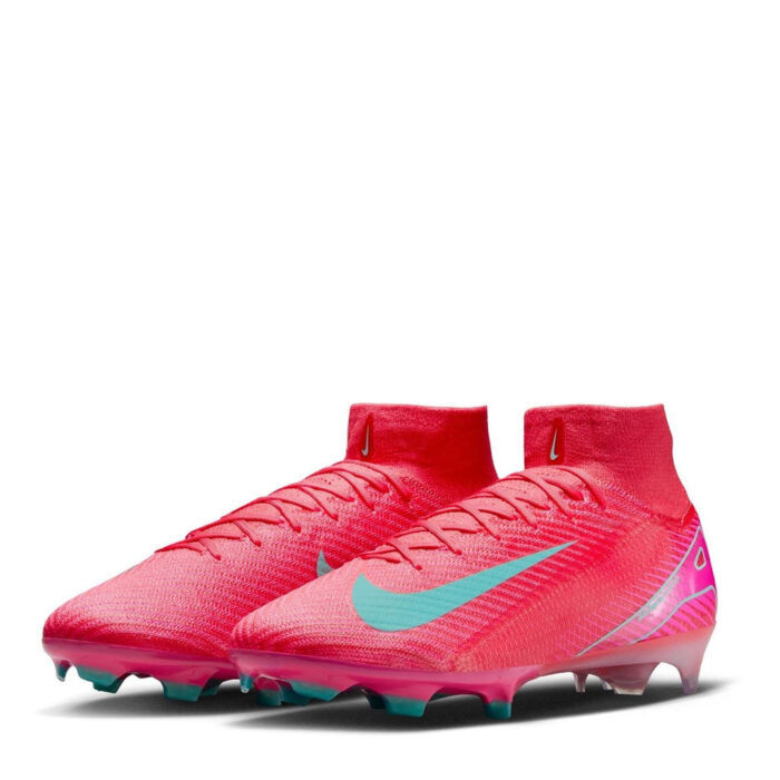 Nike Mercurial Superfly 10 Firm Ground Football Boots – Red/Green – view 4