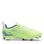 Puma Ultra Junior Firm Ground Football Boots – Green/Wht/Blue - Image 4