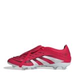 adidas Predator Firm Ground Football Boots – Red/White - Image 2