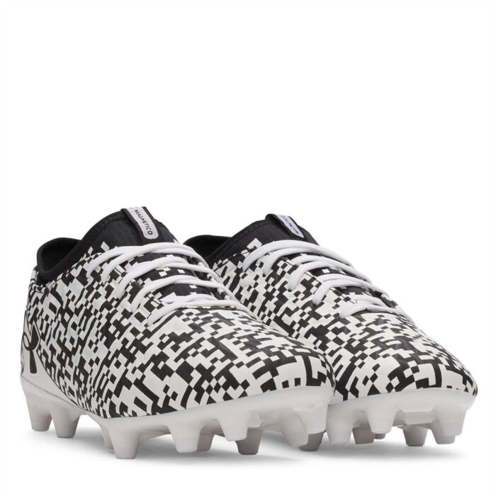 Under Armour Magnetico Firm Ground Football Boots – Black/White - Image 6