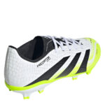 adidas Predator Junior Firm Ground Football Boots – White/Blk/Lemon – view 4