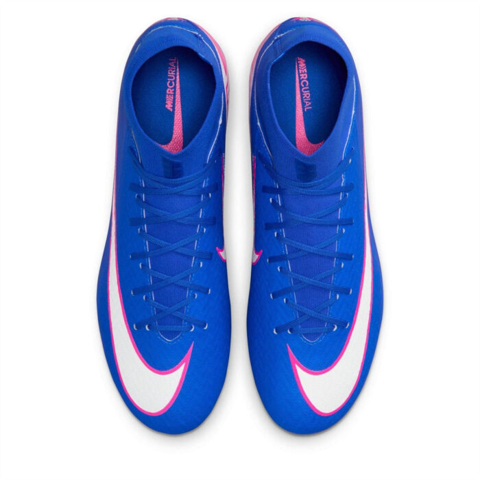 Nike Mercurial Superfly 10 Soft Ground Football Boots – Blue/Wht/Pink – view 6