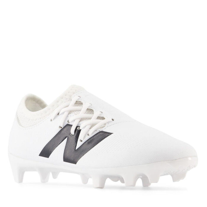 New Balance Furon V7+ Dispatch Junior Firm Ground Football Boots – White/Black – view 4