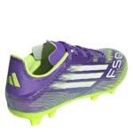 adidas F50 Junior Firm Ground Football Boots – Purple/White – view 4