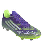 adidas F50 Firm Ground Football Boots – Purple/White - Image 3