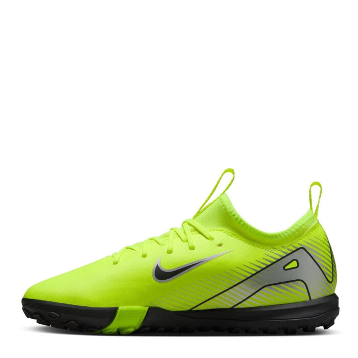 Nike Zoom Mercurial Vapor 16 Junior Turf Football Boots – Volt/Black – view 2