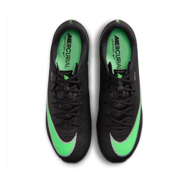 Nike Vapor 17 Firm Ground Football Boots – Black/Green – view 6