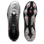 Puma Womens King Firm Ground Football Boots – Silver/Black – view 3