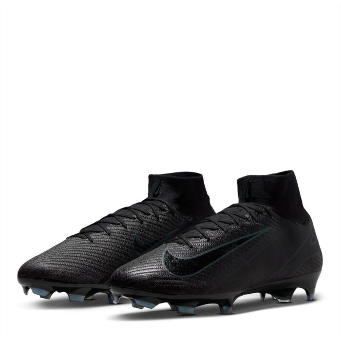 Nike Mercurial Superfly 10 Firm Ground Football Boots – Black/Green – view 4