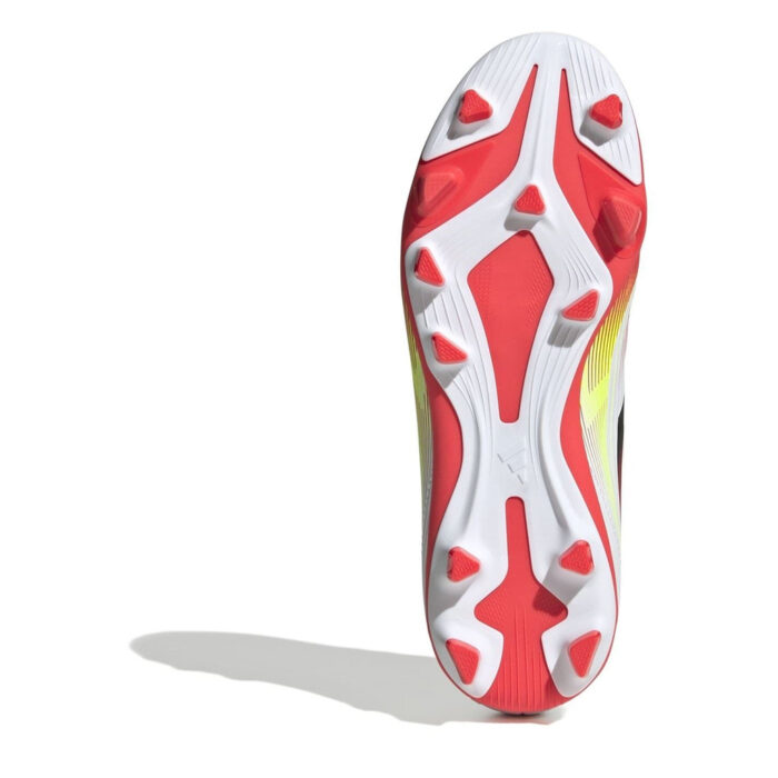 adidas F50 Junior Firm Ground Football Boots – White/Red – view 6