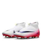 Nike Zoom Mercurial Superfly 10 Junior Firm Ground Football Boots – Red/Black – view 4