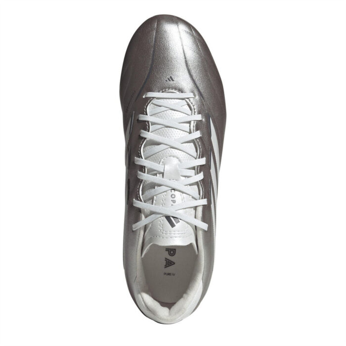 adidas Pure Iv Junior Firm Ground Football Boots – Silver – view 5