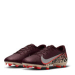 Nike Zoom Mercurial Vapor 16 Firm Ground Football Boots – Burgundy/Print – view 4