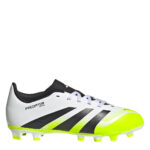 adidas Predator 4 Junior Firm Ground Football Boots – White/Blk/Lemon
