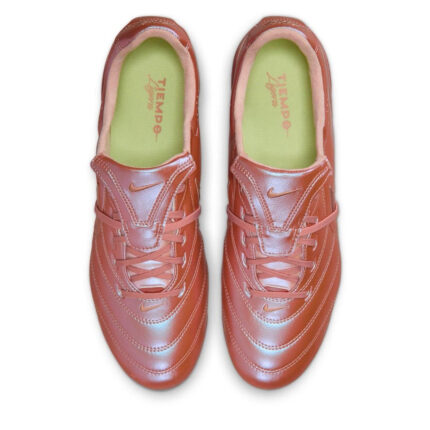 Nike Tiempo Ligera Firm Ground Football Boots – Rose Gold/Gold – view 2