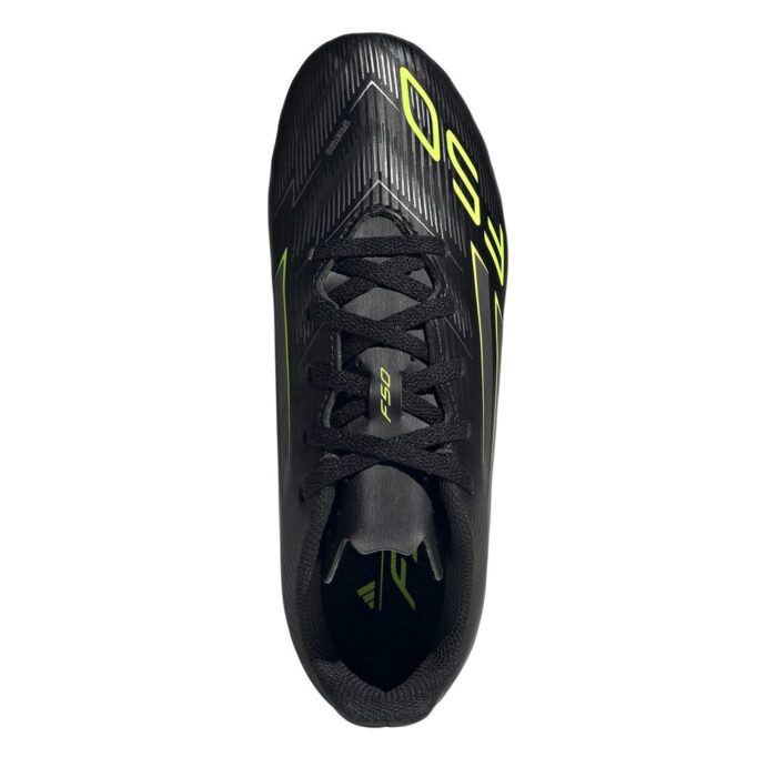 adidas F50 Messi Junior Firm Ground Football Boots – Black/Lemon – view 5