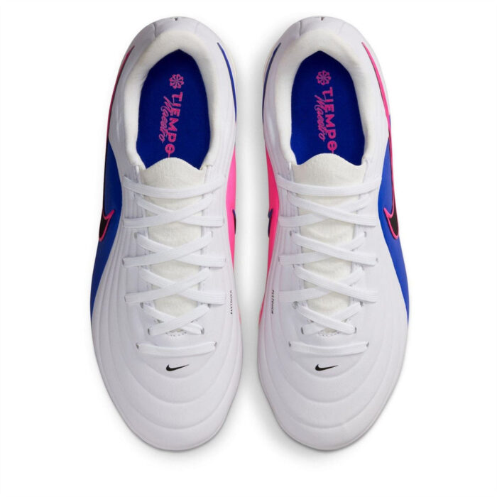 Nike Tiempo Junior Firm Ground Football Boots – Blue/Wht/Pink – view 6