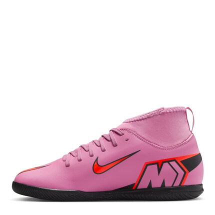Nike Mercurial Superfly 10 Junior Indoor Football Boots – Pink/Black – view 2
