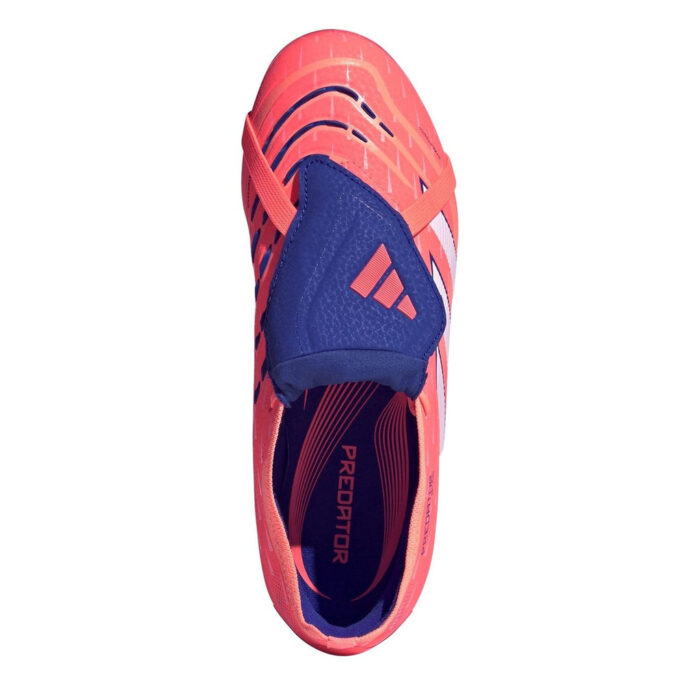 adidas Predator Junior Firm Ground Football Boots – Orange/White – view 5