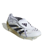 adidas Predator Soft Ground Football Boots – White/Blk/Gold – view 3