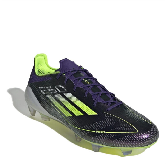 adidas F50 Firm Ground Football Boots – Purple/White - Image 3