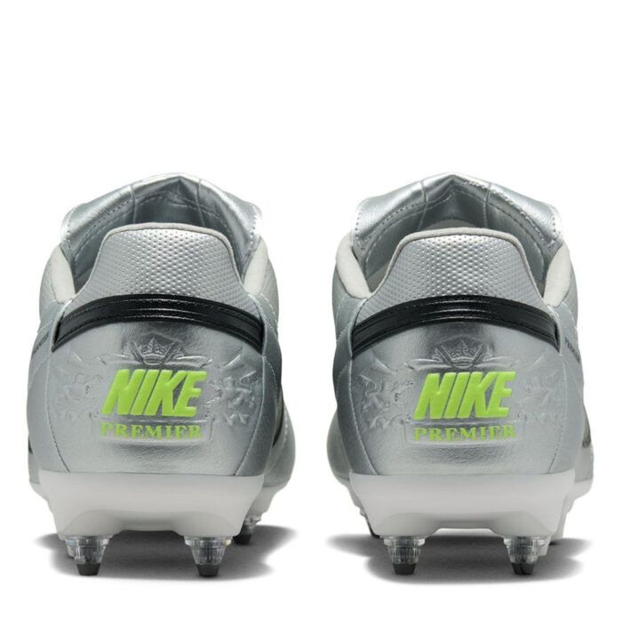 Nike Premier 3 Anti Clog Soft Ground Football Boots – Silver/Black – view 5