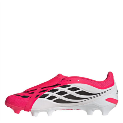 adidas Mens Predator Fold Over Tongue Firm Ground Football Boots – Red/Blk/White – view 2