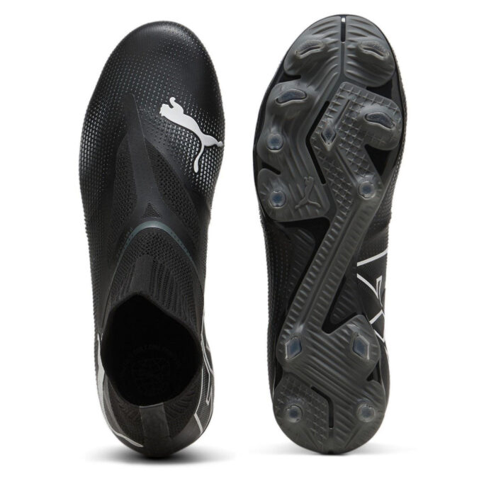 Puma Future 7 Firm Ground Football Boots – Black/White – view 3