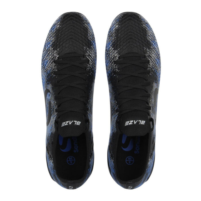 Sondico Blaze Junior Firm Ground Football Boots – Black/Blue – view 6