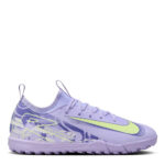 Nike Zoom Mercurial Vapor 16 Junior Turf Football Boots – Purple/Volt – view 7