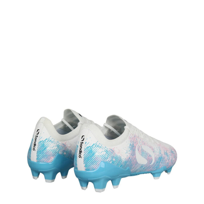 Sondico Blaze Firm Ground Football Boots – White/Pink/Blue - Image 5