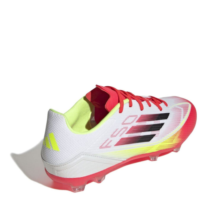 adidas Messi F50 Firm Ground Football Boots – White/Red - Image 4