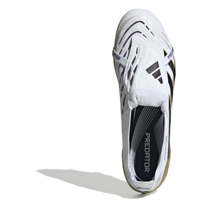 adidas Predator Soft Ground Football Boots – White/Blk/Gold – view 5