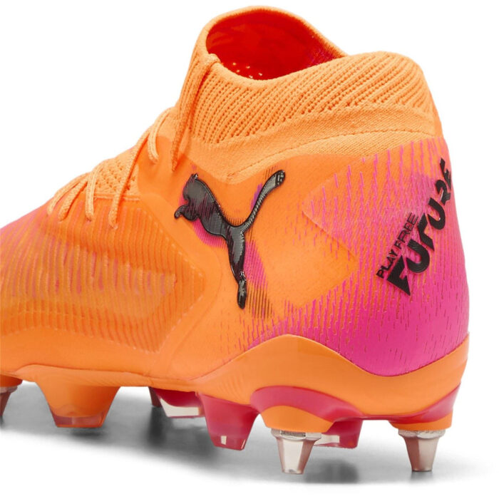 Puma Future 8 Soft Ground Football Boots – Orange/Black – view 5