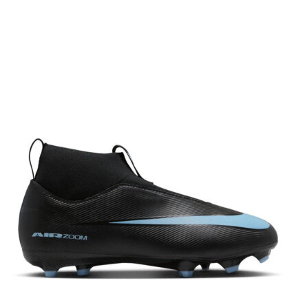 Nike Zoom Mercurial Superfly 10 Junior Firm Ground Football Boots – Black/Blue