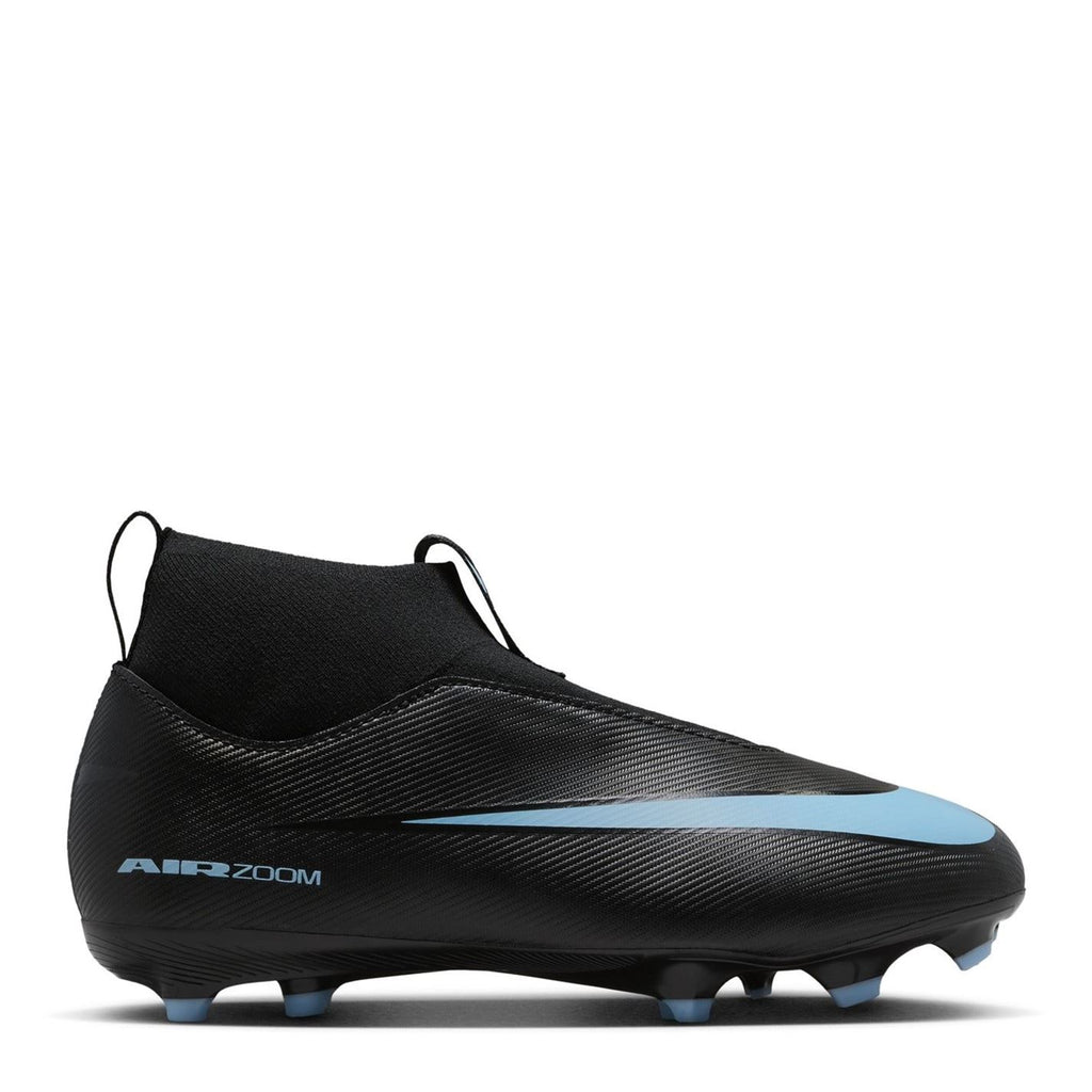Nike Zoom Mercurial Superfly 10 Junior Firm Ground Football Boots – Black/Blue Nike Zoom Mercurial Superfly 10 Junior Firm Ground Football Boots – Black/Blue