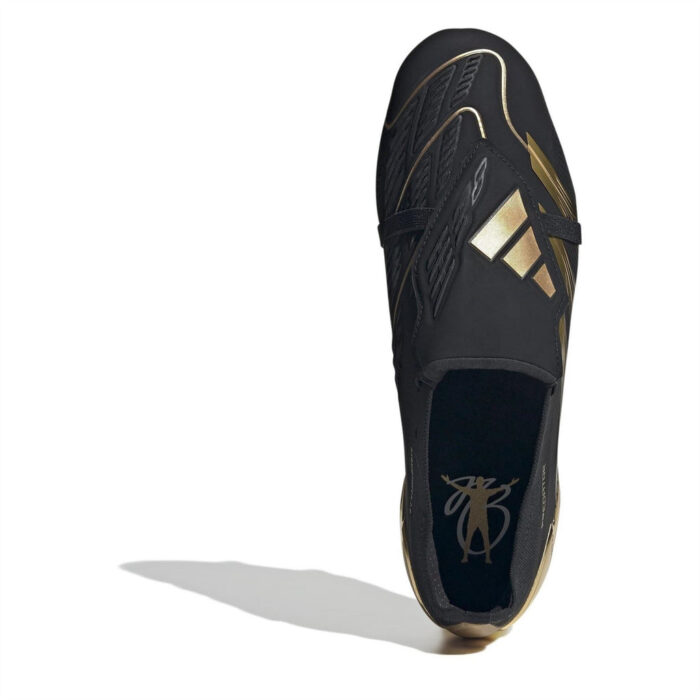 adidas Predator Firm Ground Football Boots – Black/Gold – view 5