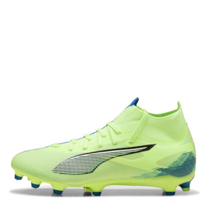 Puma Womens Ultra 5 Firm Ground Football Boots – Green/Wht/Blue – view 2