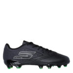 Skechers Razor Junior Firm Ground Football Boots – Black/Silver – view 3