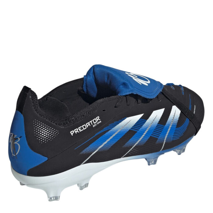 adidas Predator Junior Firm Ground Football Boots – Black/Blue – view 4