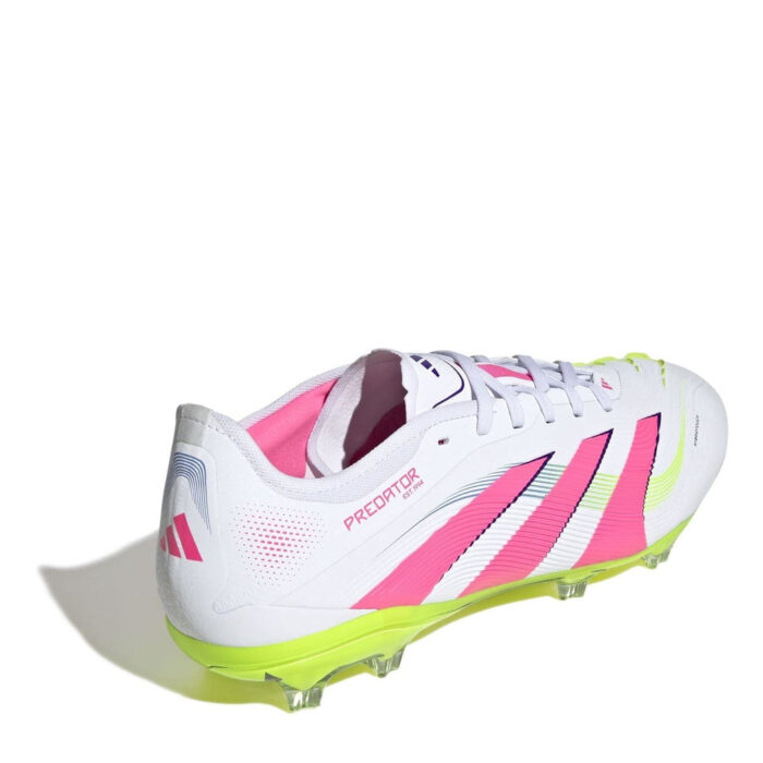adidas Predator Firm Ground Football Boots – White/Pink – view 4