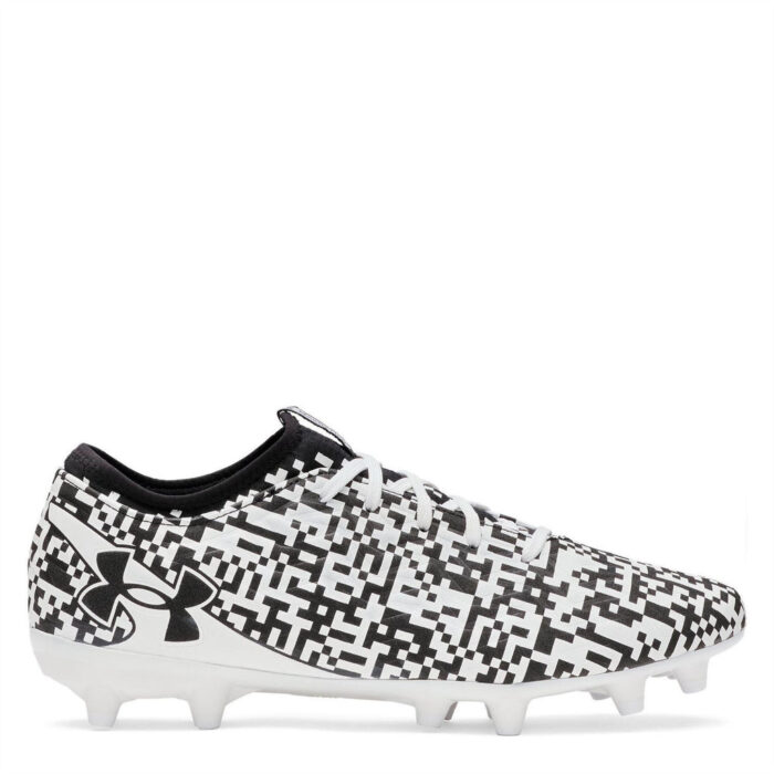 Under Armour Magnetico Firm Ground Football Boots – Black/White - Image 2