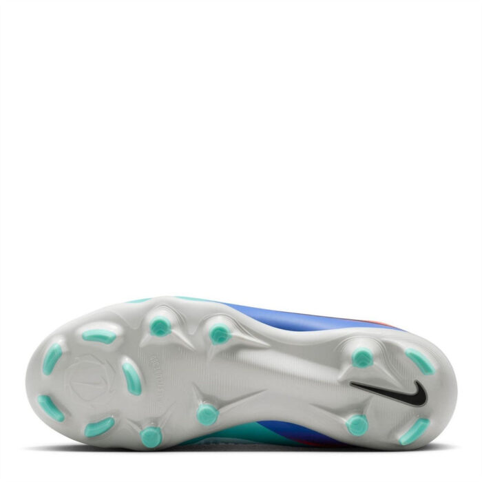 Nike Phantom 6 Junior Firm Ground Football Boots – Green/Orange – view 3