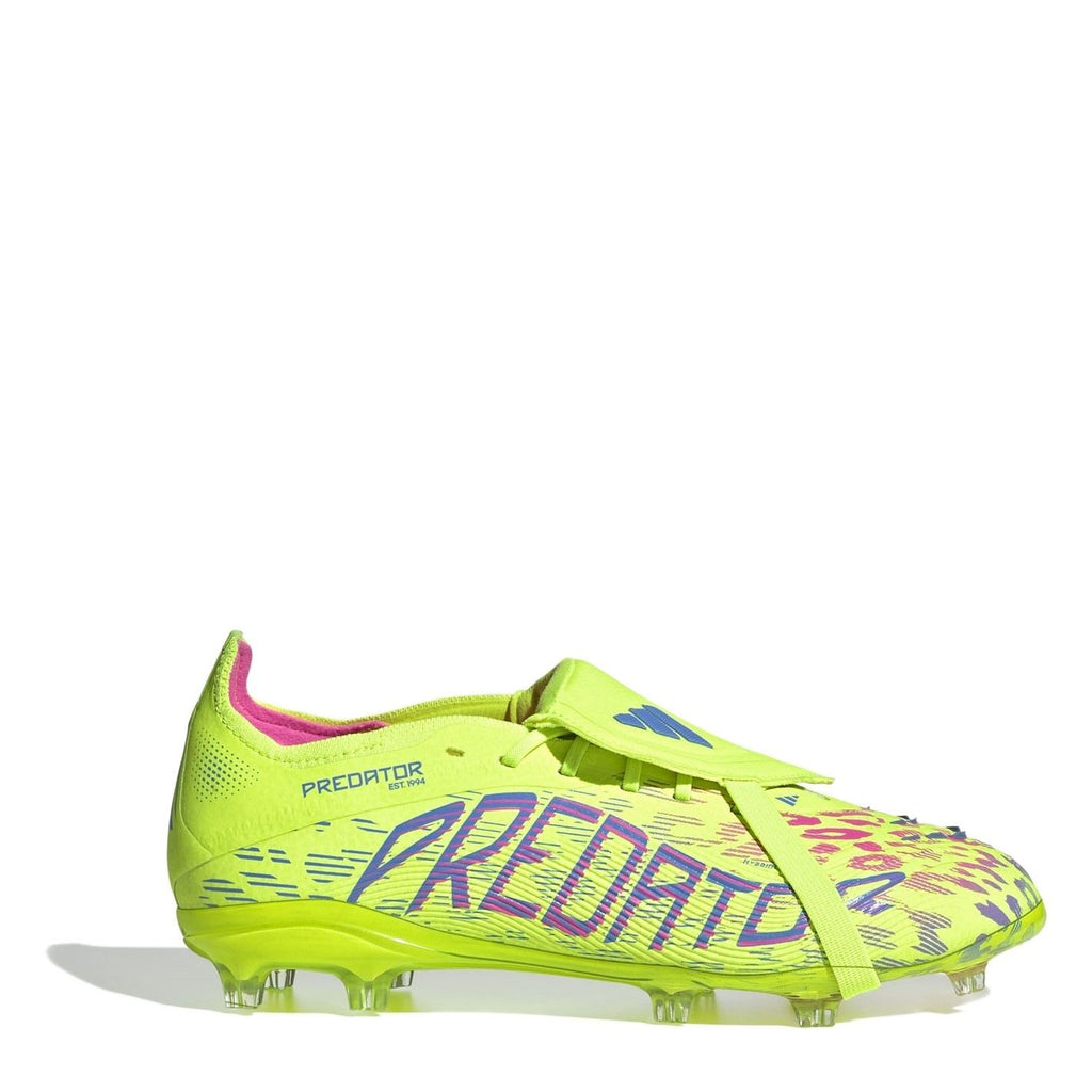 adidas Predator Junior Firm Ground Football Boots – Yellow/Pink