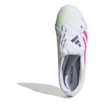 adidas Predator Junior Firm Ground Football Boots – White/Pink – view 5